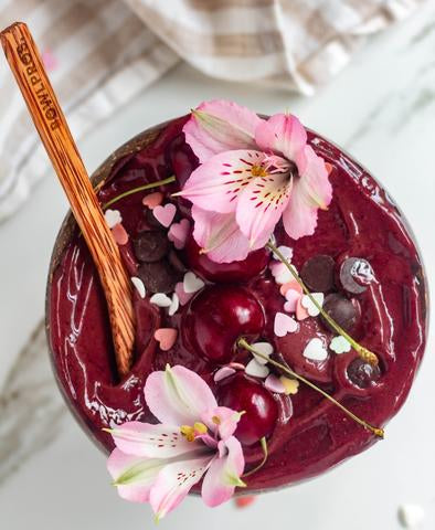 Acai Bowl with Chocolate & Berries