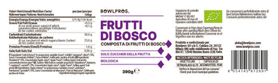 Compote 70% Berries label