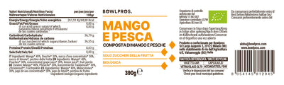 Compote of Mango and Peach label