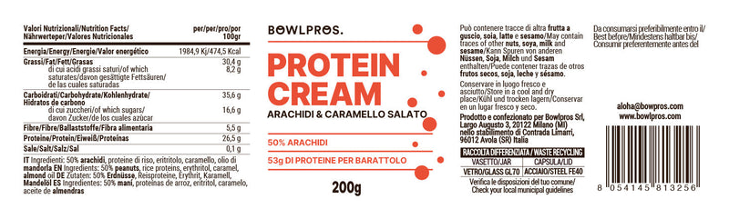 Peanuts and Salted Caramel Protein Cream