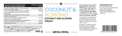 Coconut & Almond Cream label