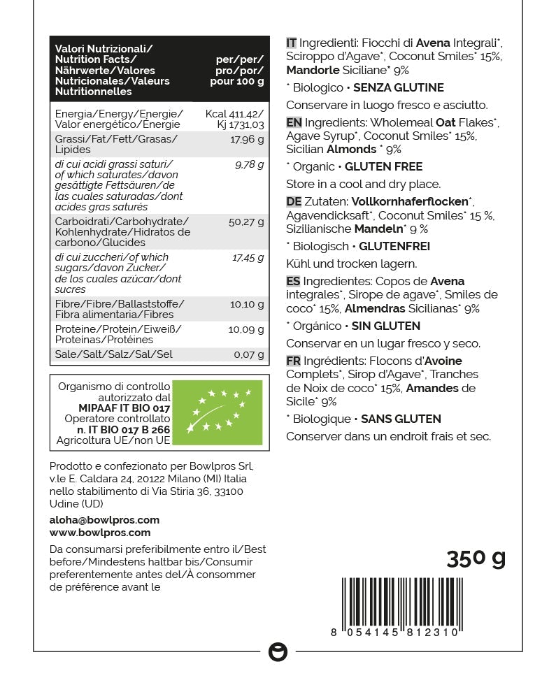 Granola Coconut & Almonds Label
