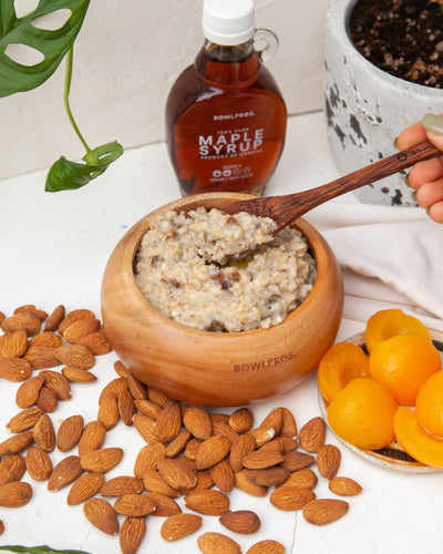 Apricots, Almonds and Maple Protein Porridge