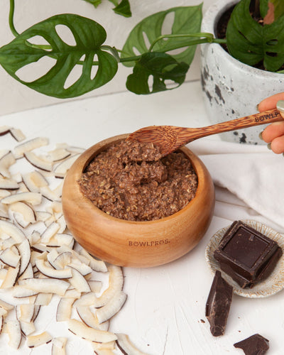 Protein Porridge with Coconut and Dark Chocolate
